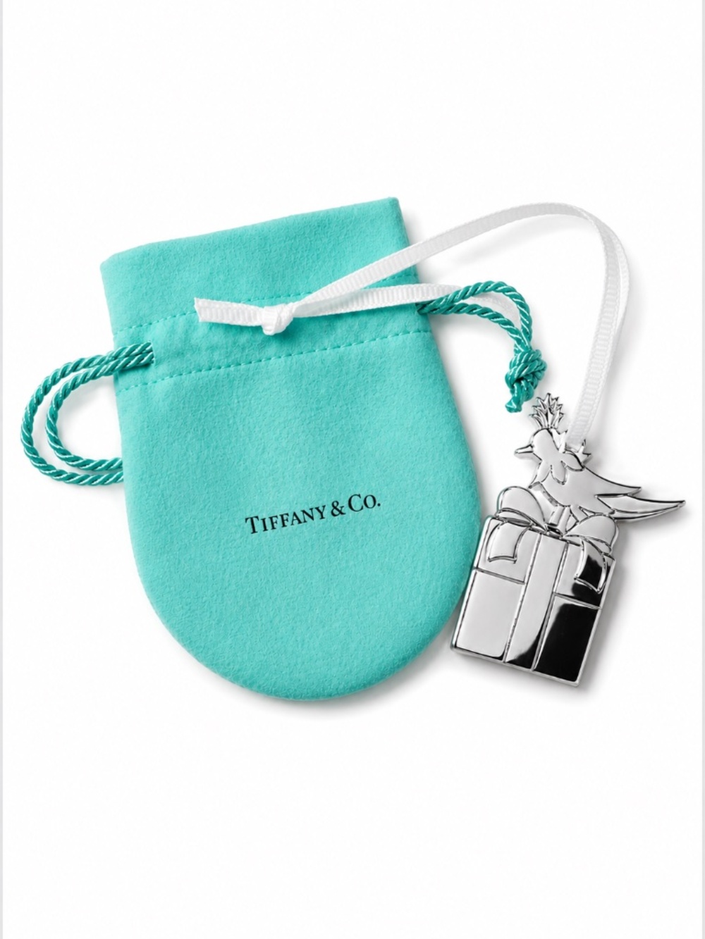 Tiffany & Co. 2025 Bird on Gift Holiday Ornament Limited Edition